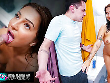 Step Sis Kiana Kumani Gets Sneaky Shower Fuck with Juan Loco - Big Ass & Deep Throat