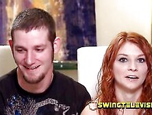 Swinger Husband Gets His Penis And Balls Touched And Stimulated By All The Ladies From The Group