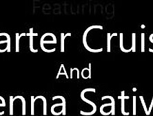 Carter Cruise is loving a morning shower as Jenna Sativa sleeps in. Both girls are