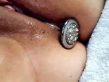 Cumming with booty plug