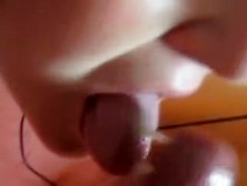 engulf then cock juice on face