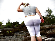 Tight White Yogapants - Sex Movies Featuring Natasha Crown