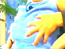 Japanese Reporter with Large Meatballs acquires Titty slapped