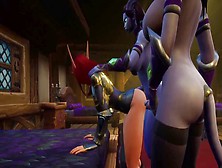 World Of Warcraft Futanari,  3D Demon Hentai