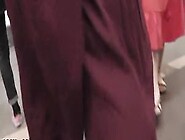 Young lady was caught on upskirt spy camera in metro