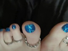 Naughty Girl Is Filming Her Feet And Toes From Up Close