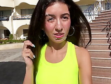 Fit whore has sex after training and wants jizz on her face - Cumwalk