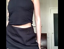 perfect body in charming black cloth????