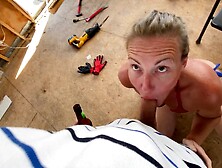 At Work Employee Gets Pussy Pounding By Foreman Impregnated Creampie