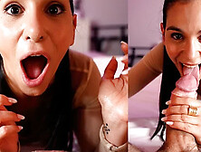 Big Fat Cock Deep in My Throat Till I Drain His Nuts - Begging for Cum