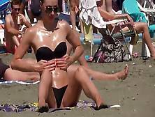 Pussy Slip From Arousing Bikini