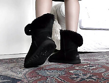 Help! Extremely Smelly Feet From Fur Boots! Feet Have to Sniff and Jizz Girl Victoria Valente