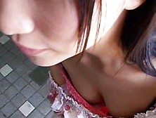 Real Downblouse Asian Teen Vid