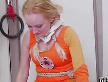 Wacky cutie was brought in anus asylum for awkward trea