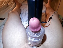 Thehandy Fleshlight Milks My Swollen Cock.