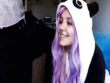 Adorable Cunt With Mouth With Purple Hair Is Delighted With My Cock