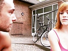 Skinny sluts picked up while flirting on the street