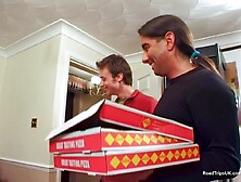 Interracial female duet have an anal foursome