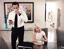 Dad get lucky with teenagers stepdaughters Goddess friend Jessa Rhodes