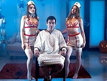 Double pleasure with two young models Lucky Fate and Myra Moans