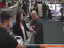 Pawnshop Milf Strips Before Facial For Money