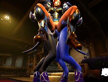 Fey Being Fucked By Two Futas