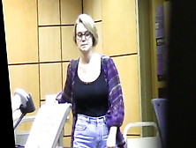 Hidden Cam - Cute And Busty Library Assistant (No Nudity)