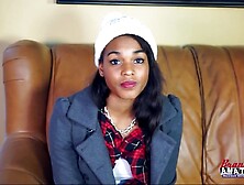 Tiny Coed Skylar Fingers And Rubs Her Pussy With A Sex Toy!