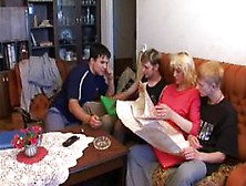 Russian guys and granny