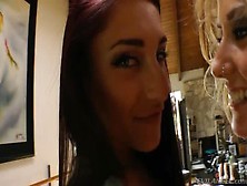 Brunette Sex Video Featuring Mischa Brooks And Sheena Shaw