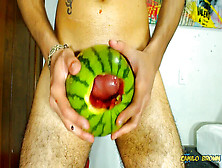 Pounding A Watermelon Until I Jizm Inwards It - Camilo Brown