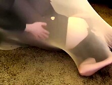 Nylon bodystocking ENCASEMENT slavery hose pair sex