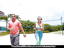 Therealworkout - Big Titty Teen Fucked By Trainer