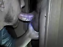 Glory Hole Blowjob Turns To Deep Ass Fucking