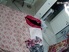 secret Webcam. sexy Cougar Blonde changing inside bedroom