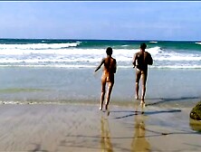 Lovely Tattooed Babe Takes Down Guy By The Beach On Reality Show.