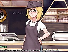 Hazelnut Latte Pt.  3: The ultimate barista babe gets a hot load in exclusive cartoon porn game