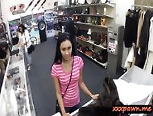 Latina Teen Goes To A Pawnshop And Sells Her Pussy For Cash