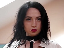 Boss Nick Punished new Slutty Secretary Darsi Devil! Nick's anal casting (0, 001% vagina,  rimming,  slap) NRX110