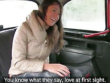 Cute Non-Professional Sweetheart Screwed In Her Bushy Love Tunnel In The Cab