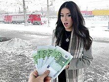 Public Agent - Cutie mounts on the train for money