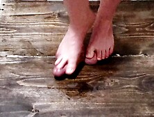 Verified Amateurs - Girlfriend Crushes My Balls And Gives Me A Footjob With Ballbusting Cumshot