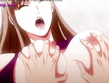 Momoka and Kanade get their fill of Ryota's massive cock in this final hentai scene!