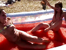 Viola And Pepper In Jelly Wrestling Pt 1 Celine Cleo Cheryl Leonie Petria Viola