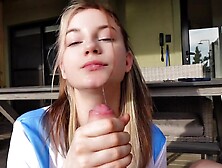 GAVE A BLOW JOB AT A PUBLIC SWIMMING POOL