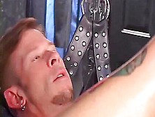 Leather-Clad Bdsm Addict Gets His Asshole Destroyed