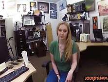 Blonde Babe Fucked By Horny Pawn Man For A Pearl Neckla