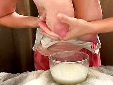 Big nippled busty slut milking her udders ASMR