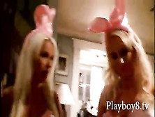 Three Kinky Bunnies Group Sex With Horny Men In A Party