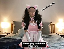 Chinese French maid mounts her face with a fuck machine.  Follow AsianVixen4U on OnlyFans and Fansly!